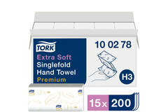 Tork Extra Zachte Z-vouw Handdoek Premium 2-laags wit