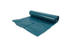 Afvalzak LDPE (gerecycled) 65/20x125cm T70 blauw 10x10st 100st/doos (196ltr)