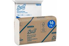 Scott® handdoek Multifold/Medium Airflex® 1-laags wit 235x23cm 16x250st