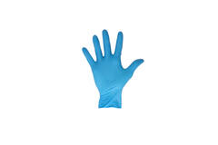 CMT latex handschoenen blauw gepoederd medium (7-8)