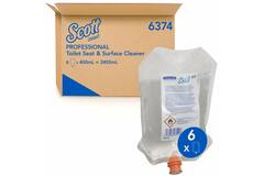 Scott® toiletbril- en oppervlaktereiniger transparant 400ml/zak