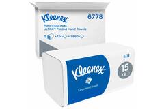 Kleenex® handdoek Ultra Airflex® I-vouw 2-laags wit 315x215cm 15x124st