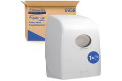 Aquarius® handdoekrol dispenser wit 430x326x240mm