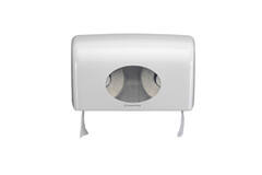 Aquarius® toiletpapier dispenser duo traditioneel wit 180x298x130mm