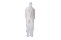 CMT pp non woven coverall, wit, large, light weight, ritssluiting