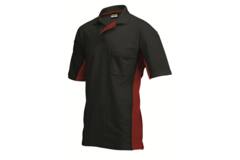 Tricorp Poloshirt Bicolor Borstzak Black/Red M
