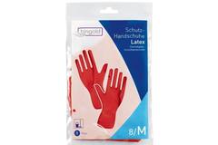 Bingold 12 paar latex herbruikbare protectie handschoenen rood